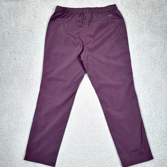 Eddie Bauer Voyager Chino Pull On Pants Womens Medium Purple Hiking Outdoor - Picture 3 of 11